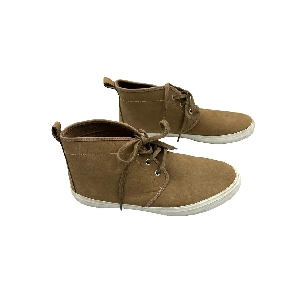 Banana Republic Tan Suede Leather Men's Size 9 M Lace-Up Chukka Boots Neutral